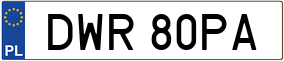 Truck License Plate